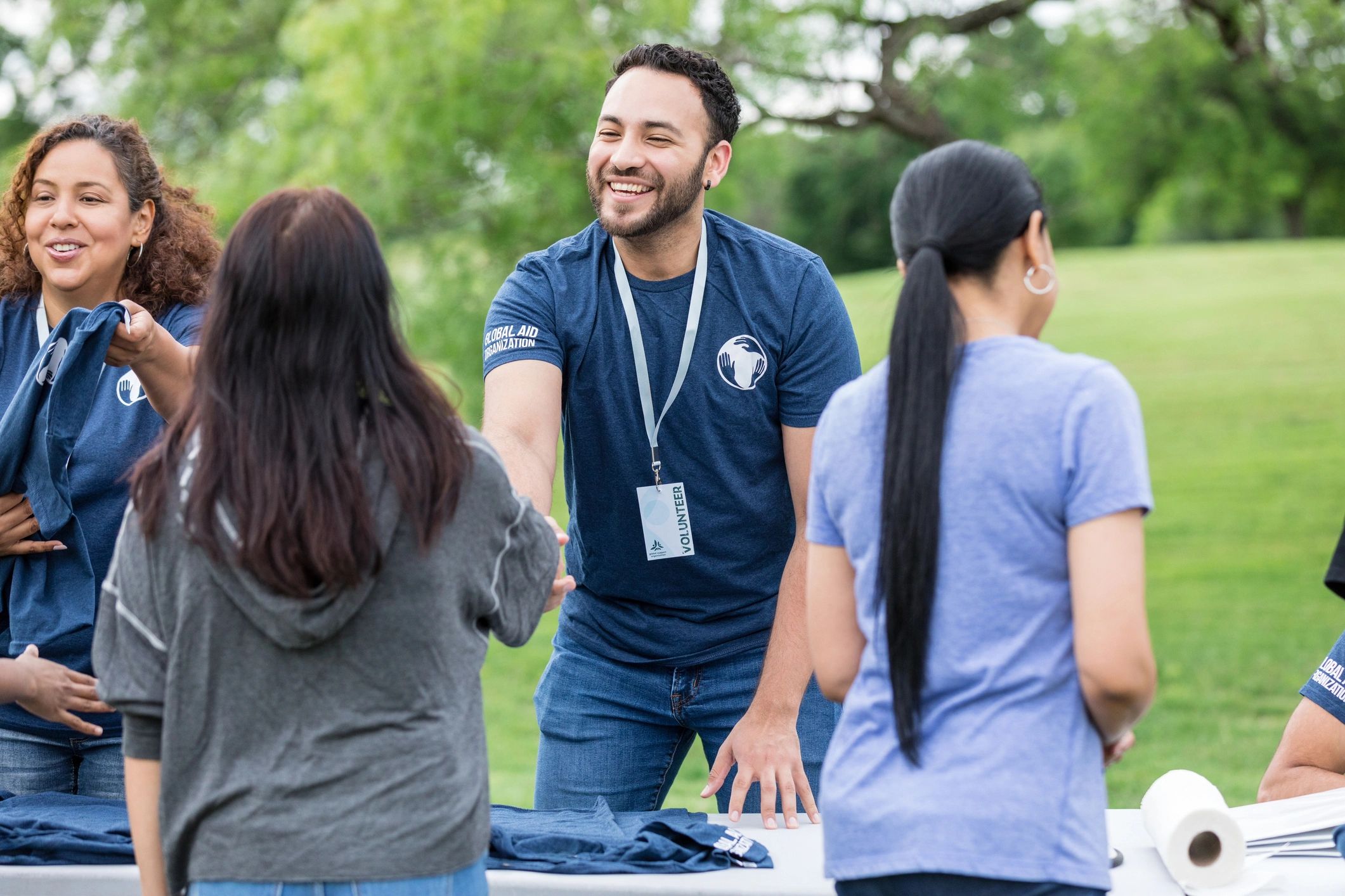 Volunteer welcome moment