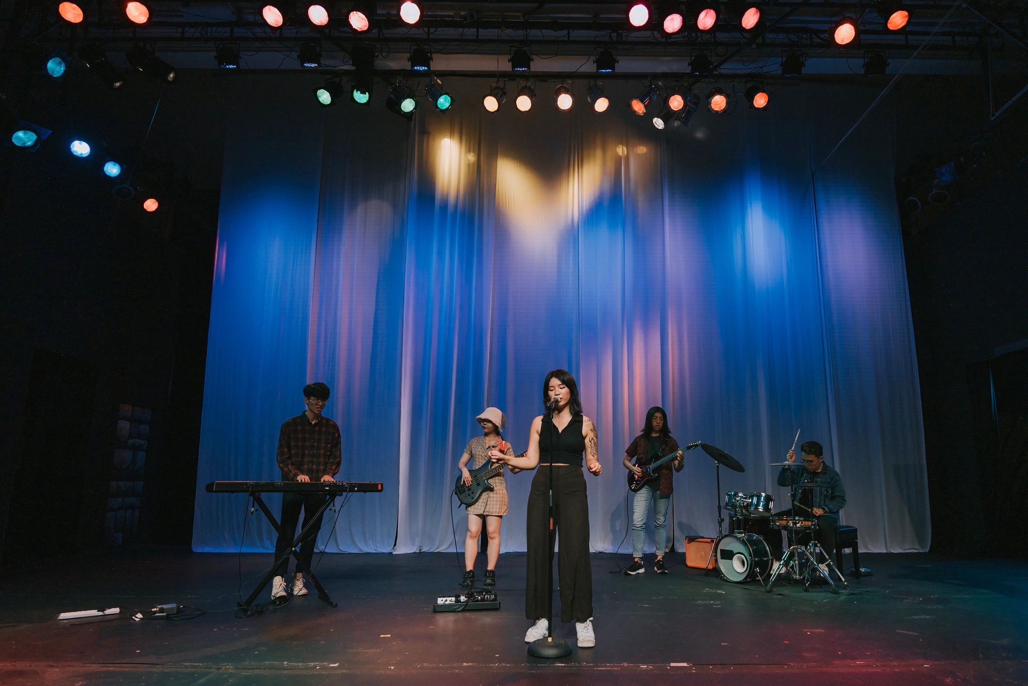 Creative arts performance on stage