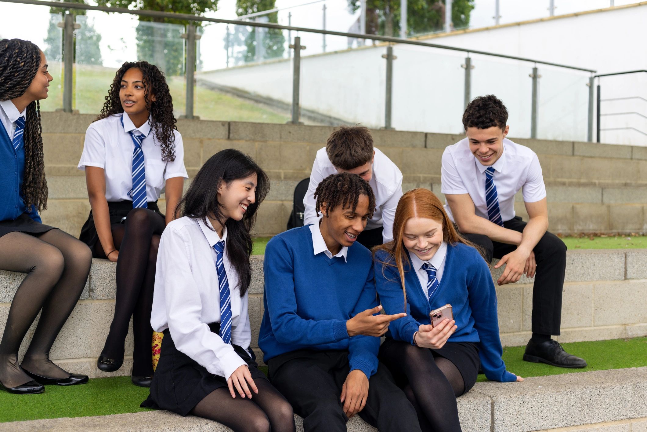 Young people gathered together in conversation and community